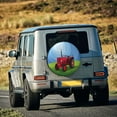 thumbnail image 5 of Fuzoiu Tractor on farming land Print Universal Spare Tire Cover with Buckle Strap, Waterproof Wheel Covers for Jeep, Trailer, RV, Truck and All Car-14 inch, 5 of 6