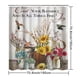 thumbnail image 4 of 1pc Country Retro Flower Shower Curtain - Farmhouse Bathroom Decor with Waterproof Polyester Fabric and Hooks - 70.87inch x 70.87inch, 4 of 5