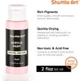 Shuttle Art 40 Pack Pastel Acrylic Paint Set, 30 Colors, 60ml/2oz