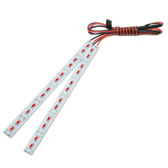 24 LED Chassis Light Metal LED Strip 6V for 1/10 1/8 RC Car Crawler ,Red