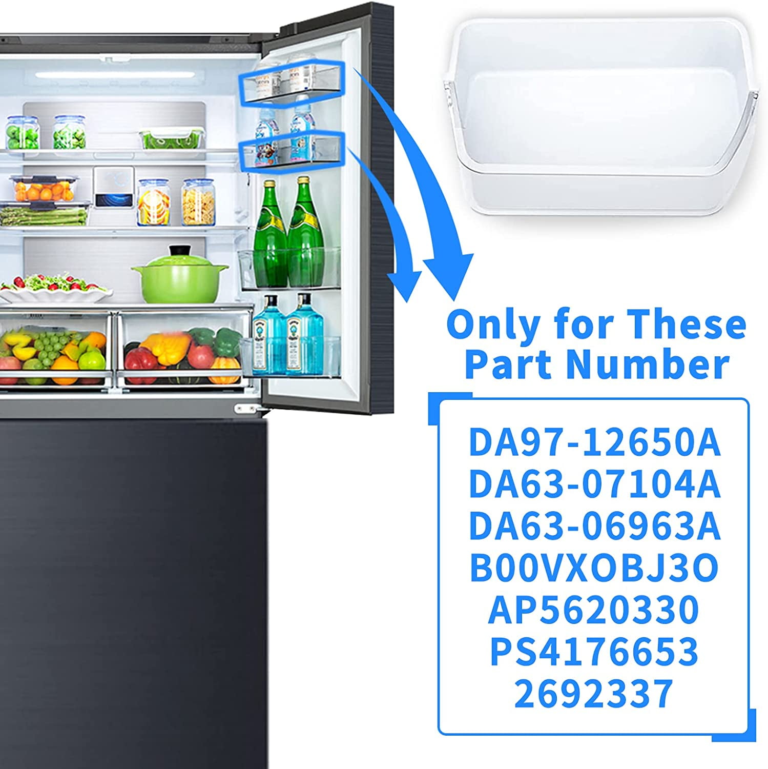 samsung rf260beaesr right door bin