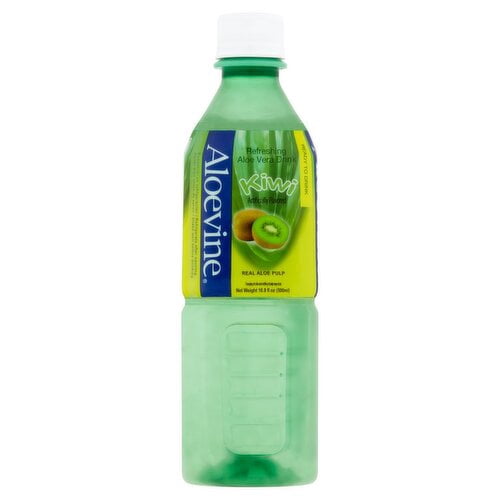Aloevine Aloe Vera Drink, with Aloe Pulp, Kiwi, 16.9 fl oz 20 pack