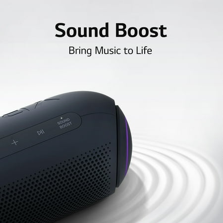 LG - XBOOM Go Portable Bluetooth Speaker - Blue/Black