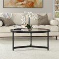 thumbnail image 3 of Henn&Hart Table Basse 32" en Métal/verre Finition Bronze Noirci, 3 of 7