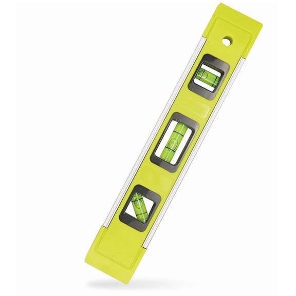 DIFFLIFE Level & Tool Magnetic Aluminum Reinforced Torpedo Level, 9", Green (1PCS)