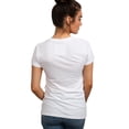 thumbnail image 2 of Cariloha Bamboo Crew Tee - Stylish And Comfortable - 3 Degrees Cooler Than Cotton - Natural Moisture Wicking Properties - A Perfect Combination Of Viscose Fabric - L - White For Women - 1 Pc, 2 of 5