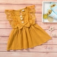 thumbnail image 2 of Toddler Baby Girl Summer Cotton Sleeveless Dress Newborn Infant Lace Ruffle Princess Overall Dress Sundress, 2 of 8