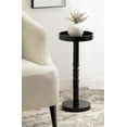 thumbnail image 3 of Kate and Laurel Bellport Farmhouse Round Drink Table, 10 x 10 x 22, Black, Decorative Traditional Mini Table for Use as Charming Indoor Plant Stand or Living Room Pedestal Table, 3 of 10
