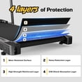 thumbnail image 5 of Yagud Walking Pad Treadmill with Handle Bar and Adjustable Incline, 3.8HP Portable Electric Treadmills with Wheels for Home, Home Treadmills with Incline, 0.5-3.8MPH, Black, 5 of 10