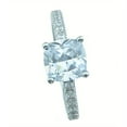 thumbnail image 2 of 925 Sterling Silver Cushion Cut Engagement Rings for Women & Wedding Rings Make Great 30Th Birthday Gifts for Women, 2 of 7