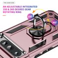 thumbnail image 4 of Designed for Google Pixel 9 Pro XL Case, Military Grade Protective Phone Case Cover with Enhanced Metal Ring Kickstand [Support Magnet Car Mount] Compatible with Google Pixel 9 Pro XL, Rosegold, 4 of 6