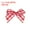 Red, variant on 100Pcs Mini Gingham Ribbon Bow 1" Checkered Fabric Satin Ribbon Bows for Craft DIY Hair Red and White