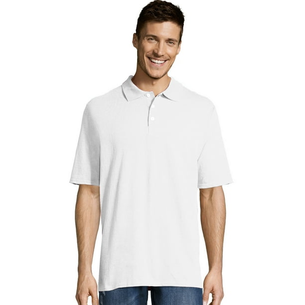 Hanes Men's X-Temp Jersey Polo Shirt - Walmart.com