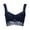 Navy, variant on gakvbuo Front Closure Bra for Women Front Buckle Bras Wireless Bra Women's Plus Size Adjustable Lace Bra With Side Folding Beautiful Back Bra Adjustable Shoulder Straps