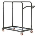 thumbnail image 6 of HOHYN  Folding Table Truck, 1800 Lb Ability Heavy-Duty Hand Cart With 5-Inch Swivel Wheels, Black Dolly For Garage, Home, Godown, Party Events, Hotel Furniture, Extra Large Ability, 6 of 8
