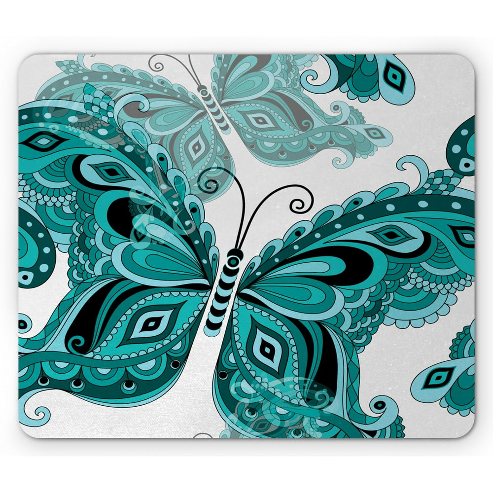 Butterfly Mouse Pad, Spring Composition with Vintage Butterflies