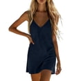thumbnail image 7 of Admvng Women's Linen Dress Sleeveless V Neck Casual Summer Beach Dress, 7 of 7