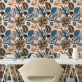 thumbnail image 2 of Ambesonne Tropical Peel & Stick Wallpaper for Home, Exotic Flora Nature Art, 13"x72", Slate Blue Pale Caramel, 2 of 5