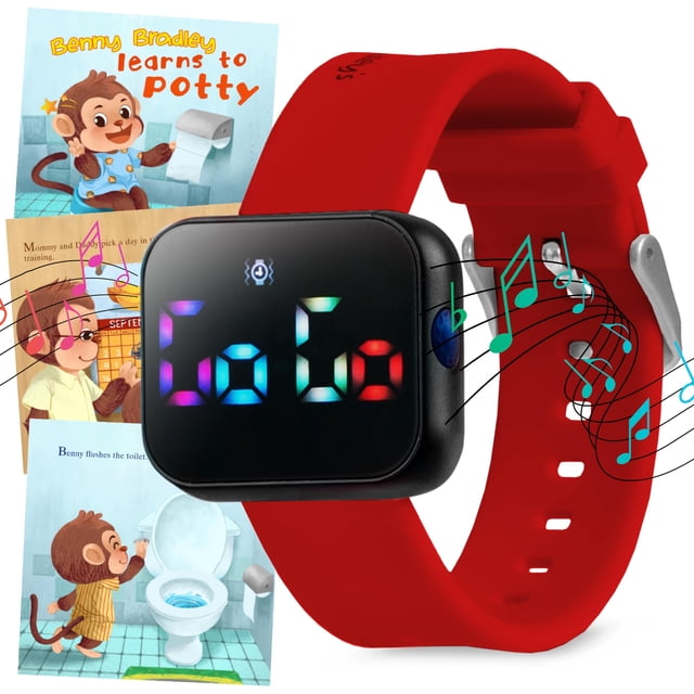 Reloj Benny Bradley V4 para aprender a ir al baño, resistente al agua