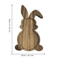 thumbnail image 4 of Bamboo Serving Tray Bunny Shaped Cheese Board Charcuterie Board Wood Serving Platters Easter Day rabbit Tray Kitchen Table Decorations Supplies, 4 of 8