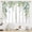 A2 Green Leaf, variant on Navy Eucalyptus Botanical Kitchen Curtains Blue Leaves Bathroom Curtains Window Treatment Drapes Tier Flower Spring Floral Cafe Small Bedroom Short French Door Curtains 2 Panels 28x40 Inch