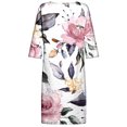 thumbnail image 5 of Jusqu'à 65 % de Réduction! Robes d'Été Mode pour Femmes 2024 Grande Taille Décontractée Col en V Imprimé Manches Courtes, 5 of 5