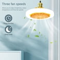 thumbnail image 2 of Ventiladores de techo Luz 30W Ventilador pequeño Luz Super Silencioso 3 velocidades para baño de cocina Hugtrwg Para estrenar, 2 of 9