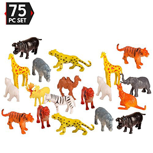 Plastic Zebra Educational Animal Figure Model Kids Toy Gift Party Favors 