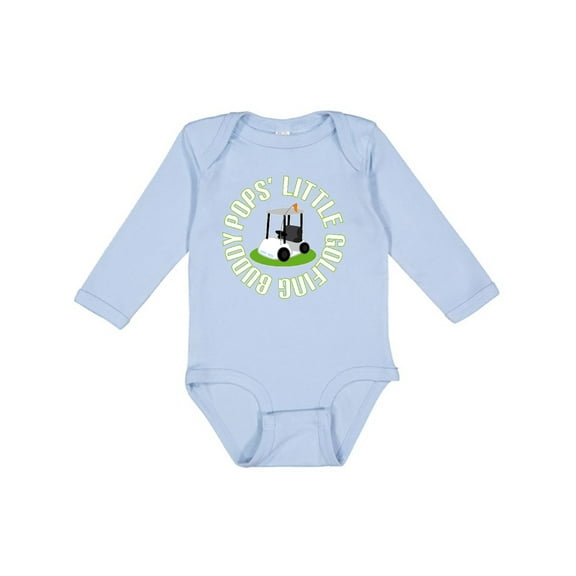 Inktastic Pops Little Golfing Buddy Boys Long Sleeve Baby Bodysuit