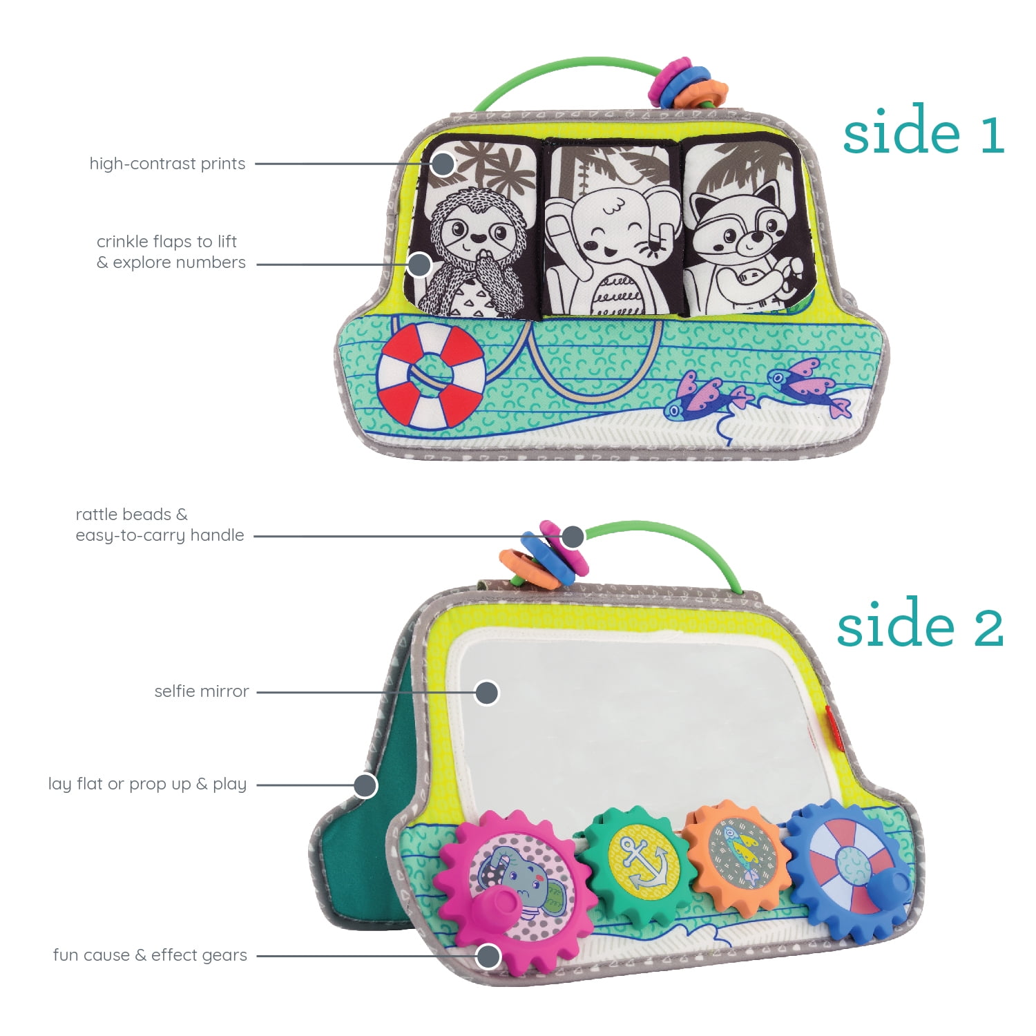 Infantino 2-in-1 Gears In Motion Activity Boat