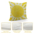 thumbnail image 4 of Chilfamy Summer Pillow Covers Outdoor Sunshine Farmhouse Lumbar Pillow Covers Decorations for Sofa Home Decor 18x18in, 4 of 5