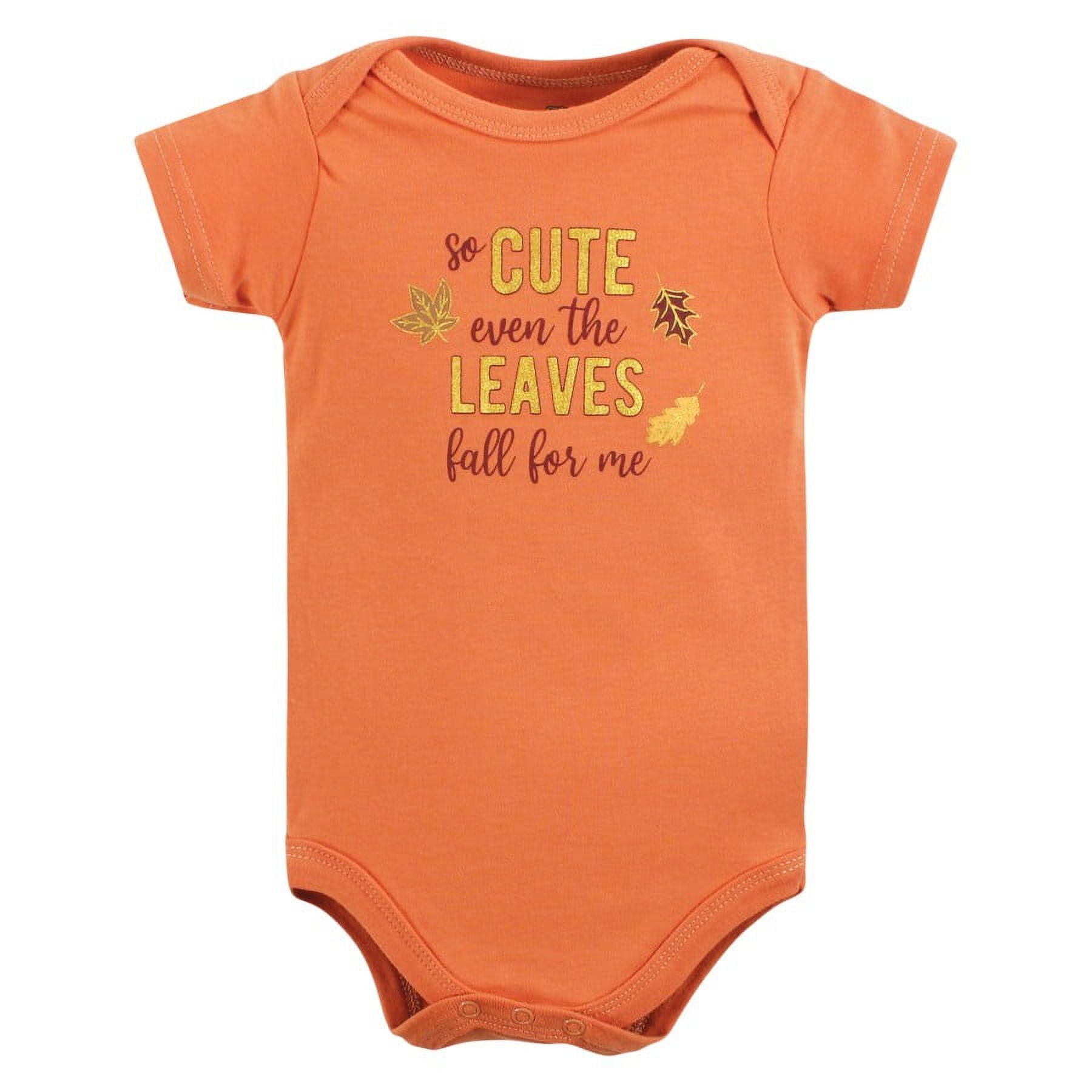 Hudson Baby Infant Girl Cotton Bodysuits, Fall Squirrel, Newborn