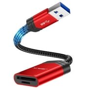 Idealforce USB 3.0 SD TF Kartenleser USB Card Reader Adapter TF SD Memory Card Reader (Red)