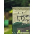 thumbnail image 2 of Printtoo Tan Home Is Where We Park It Class C Motorhome 12.5x18 Inches Double SidedFlagsDouble Sided CampFlagCampsiteFlagPersonalized Camping Flags, 2 of 4