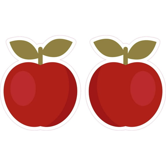 StickerTalk Apple Vinyl Stickers, 1 sheet of 2 stickers, 1 sheet