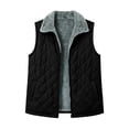 thumbnail image 4 of LUVDA Women's Quilted Puffer Vest with Fleece Collar - Sleeveless Zip Up Warm Jacket for Casual Fall Winter Layering, 4 of 6
