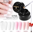 thumbnail image 2 of BORN PRETTY 60ml Hard Jelly Extension Nail Rubber Gel White Pink Clear Gel Nail Polish French Nails Camouflage Soak Off Gel Gong Bohan LED, 2 of 2