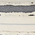thumbnail image 2 of LR Home Quarry Striped Throw Pillow, Black / Gray / White, 20" Square, Count per Pack 1, 2 of 9