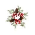 thumbnail image 2 of Hometravel Simulation Pinecone Wreath, Natural Style Candle Ring Decor, Christmas Theme Arrangement for Table Centerpiece and Holiday Display, 2 of 6