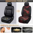 thumbnail image 5 of Eheartsgir Non-Slip Automotive Cover for SUV, Polyester Fabric Durable Car Front Seat Covers, Red Gold Marbled Print, 5 of 7