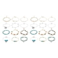 thumbnail image 4 of Tobilleras Qarigey joyería para el cuerpo cómodas cadenas para tobillos 2 piezas tipo 8, 4 of 6