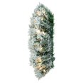 thumbnail image 5 of Vickerman 30" Flocked Snow Ridge Artificial Christmas Wreath, Warm White LED Lights, 5 of 7