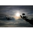 thumbnail image 2 of Silhouette Skydivers Wall Mural by Wallmonkeys Peel and Stick Graphic (36 in W x 24 in H) WM343087, 2 of 4