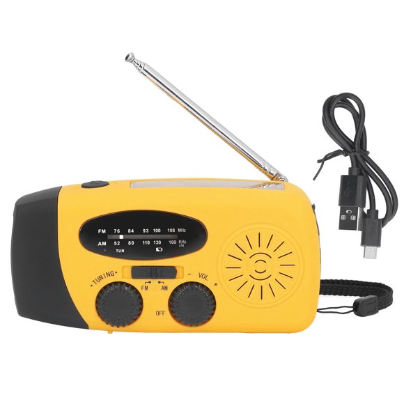 Radio Linterna,Manivela Radio Solar Radio Solar Al Aire Libre Manivela Radio Solar Operación Suave Jadeshay A