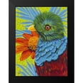 thumbnail image 2 of Vitaletti, Carolee 19x24 Black Modern Framed Museum Art Print Titled - Bird in the Tropics II, 2 of 5