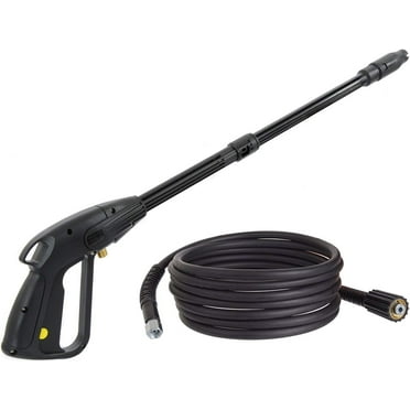 High Pressure Cleaning Gun M22X1.5 Spindle 14 Mm, With High-Pressure Hose - High-Pressure Cleaning Accessories - Adjustable Nozzle - Hose Length 8 M