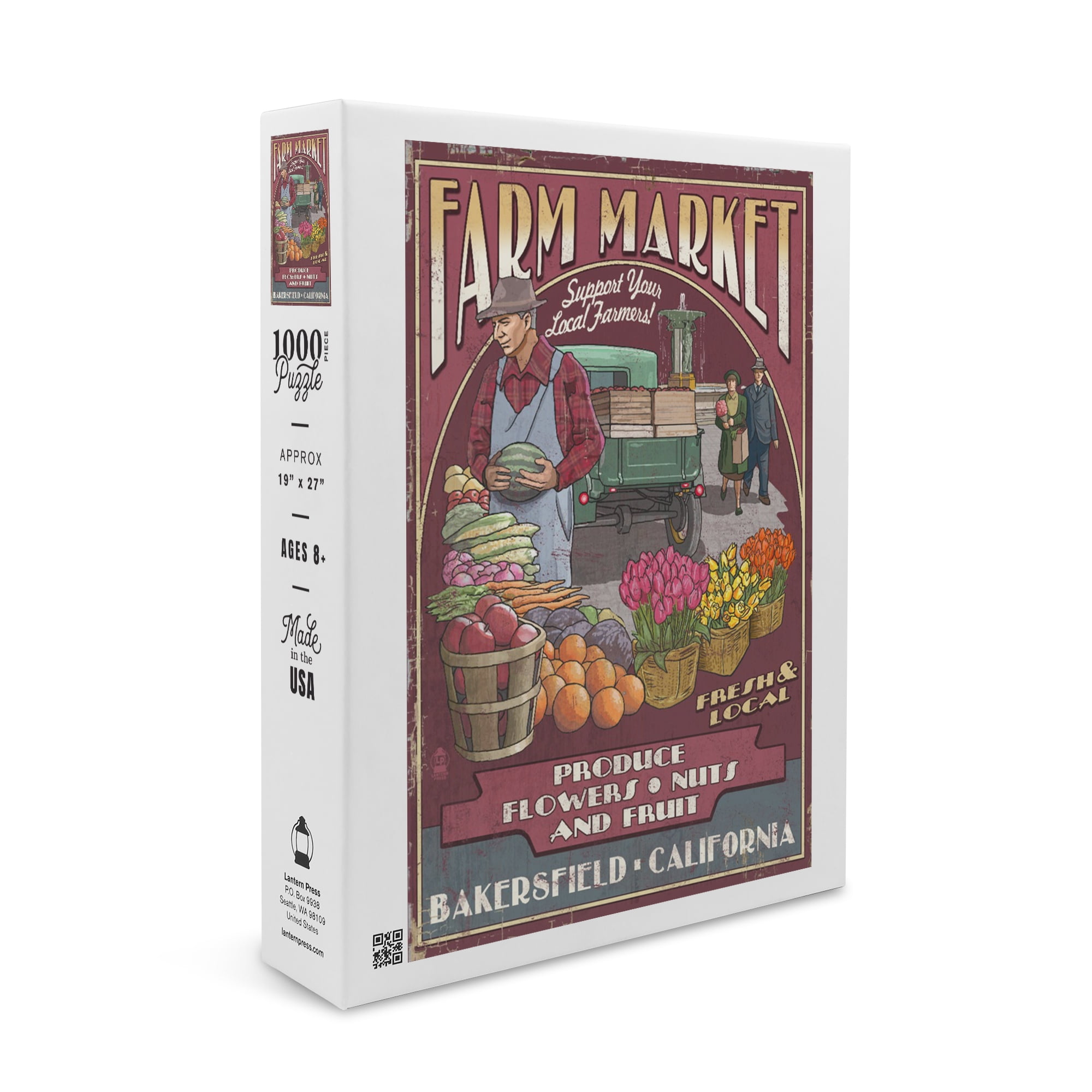 Bakersfield, California, Farmers Market (1000 Piece Puzzle, Size 19x27