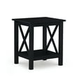 thumbnail image 2 of Linon Davis Indoor End Table with Shelf, 22" Tall, Black, 2 of 11