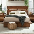 thumbnail image 2 of Winslow Wood California King Panel Bed Smokey Walnut, 2 of 4
