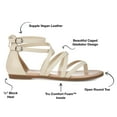 thumbnail image 4 of Journee Womens Zailie Gladiator Flat Sandals, Widths Available, 4 of 10